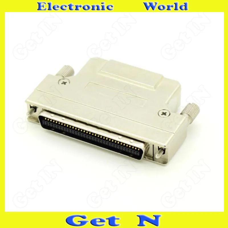 2 шт. MC68M-AS Разъем SCSI Железный корпус HPCN68 контактный сварочный Мужской конец адаптер кабельного штекера