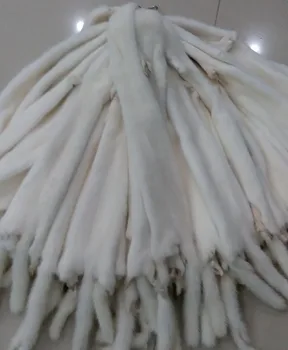 

Natural White Mink Fur Skin / Real Mink Fur Pelt