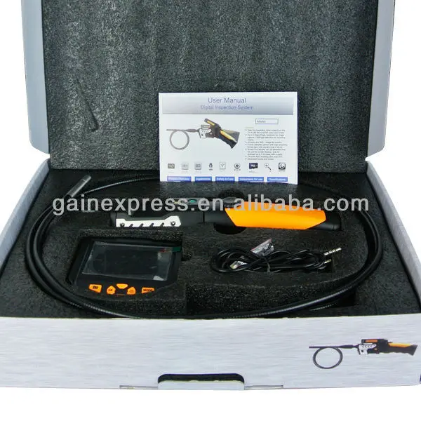 3 м кабель камера видеонаблюдения 3,5 "съемный жк-бороскоп эндоскоп змееоскоп 8,2 мм Диаметр + 2 Гб MicroSD карта