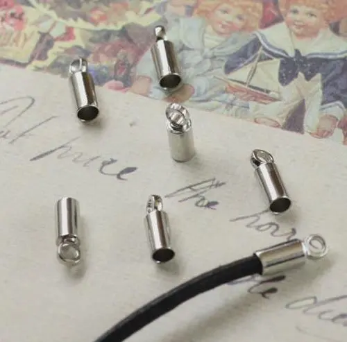 500 шт/партия ожерелье Накладка для бисера для 2 мм кожаный шнур ювелирных изделий 2013