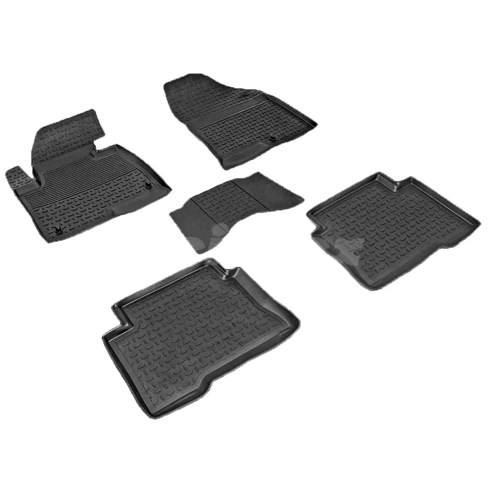 Rubber floor mats for Hyundai Santa Fe III 2012 2013 2014 2015 2016