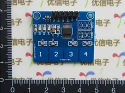 Бесплатная доставка! Электронный TTP224 4-way/Емкость/сенсорный выключатель/цифровой сенсорный датчик