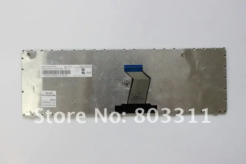 Русская клавиатура для lenovo G570 Z560 с черной рамкой