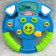 Детский автомобильный игрушечный светильник на рулевом колесе, цветной светильник ing Music, многофункциональные детские Обучающие Игрушки для раннего развития