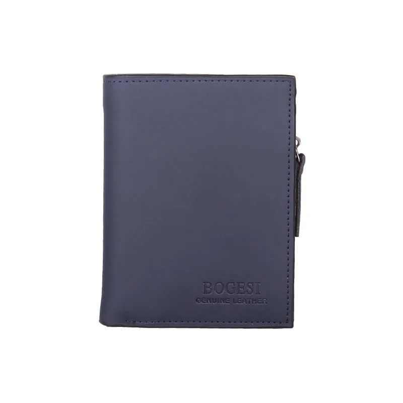 Men short wallets Genuine Leather famous brand men purse Soft case male zipper money bag Card