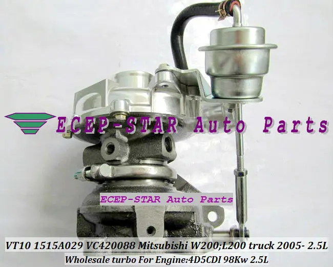RHF4 VT10 1515A029 VA420088 VB420088 VC420088 Turbo турбонагнетатель для Mitsubishi W200 L200 грузовик 2006 4D5CDI 2.5L 98KW