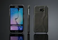 Luxury Genuine Leather Phone Case for Samsung Galaxy S6 S6 Edge S6 Edge Plus Note 5 Wallet Card Slot Fashion Back Cover Coque