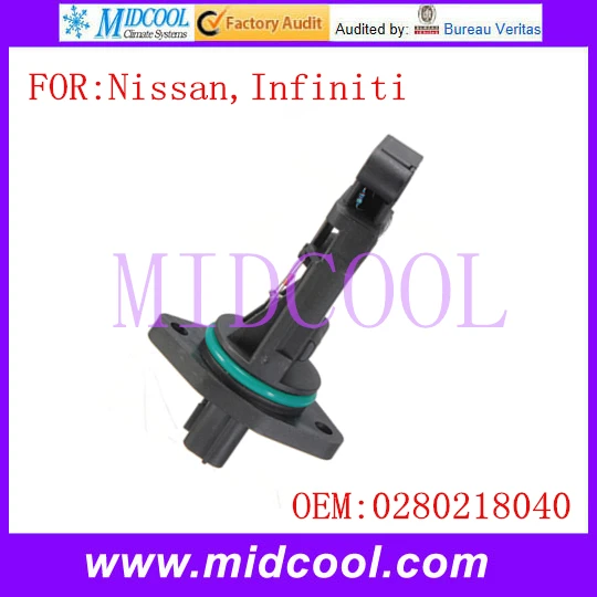 Массового расхода воздуха Сенсор использовать OE 0280218040 для Infiniti Nissan