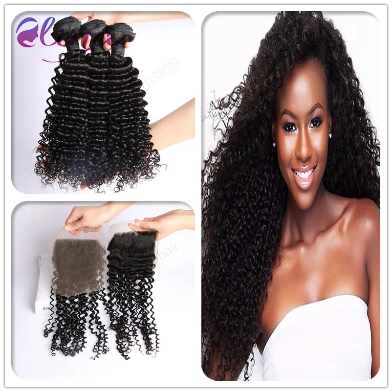 

Peruvian Virgin Hair With Closure 3 Bundles Peruvian Human Hair With Closure Peruvian Kinky Curly Hair Bundles With Lace Closure