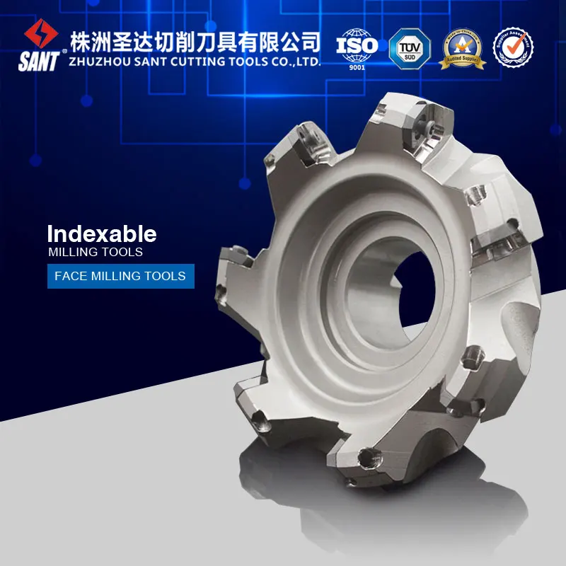 

Indexable face milling tools