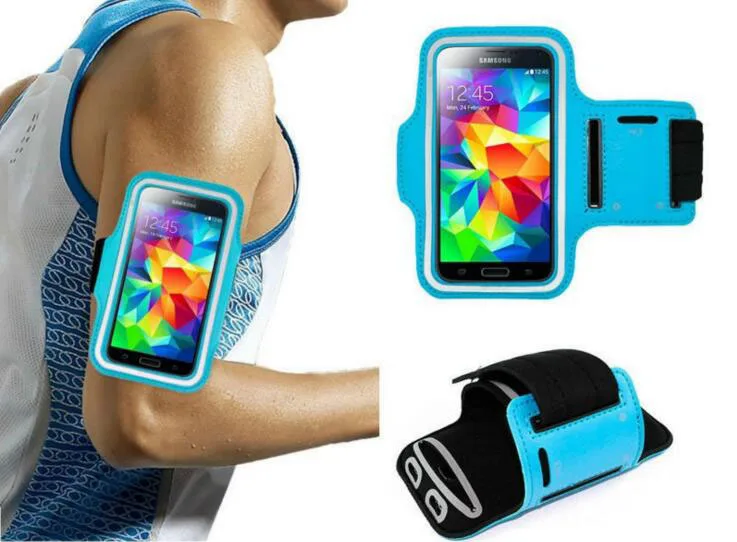 Sports Case For iPhone 5/5S 6 Plus Running Cycling Waterproof Arm Band Cases Exercise Pouch PU Leather Cover |