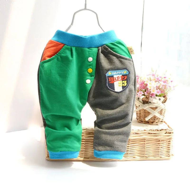 see photo Новые весенние детские брюки хлопковые детские штаны - Цвет: see photo