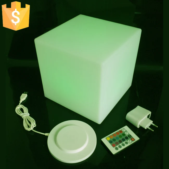 Светодио дный 10, D13, D15, D20cm LED декоративная светодиодная лампа cube стул 16 Цвет Изменение освещение для события вечерние украшение партии