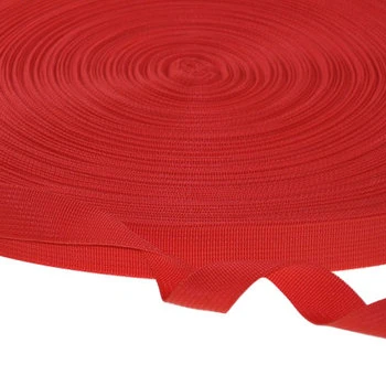 2 см шириной 10,94 ярдов(10 м)/лот чистый цвет утолщение PP лямки для сумки багажа сумки, плетеный ремень, рюкзак ремень - Цвет: red
