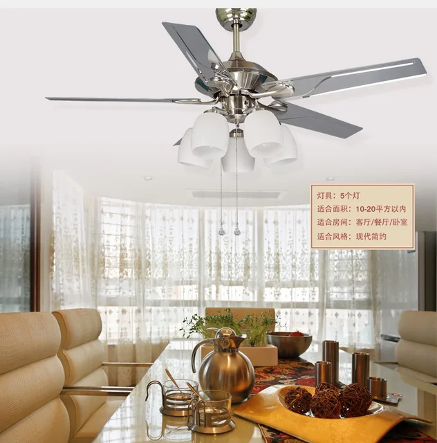 52inch leaves fan light chandelier dining room ceiling chandelier fan