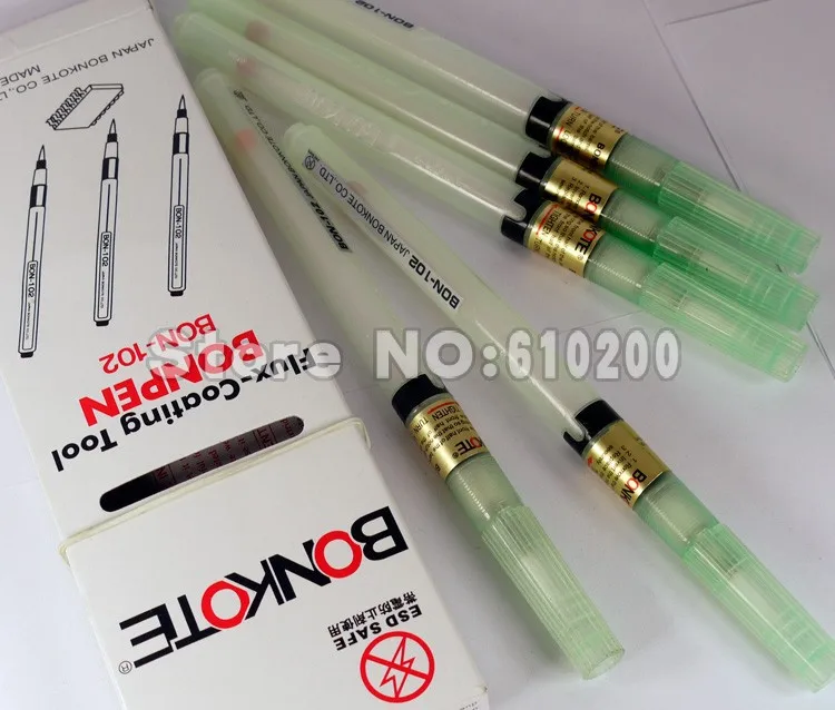 Бесплатная доставка, партия из 2 предметов Flux Pen bon-102/Оригинал Япония bon-102 паста поток/паяльная паста/поток ручка/сварка
