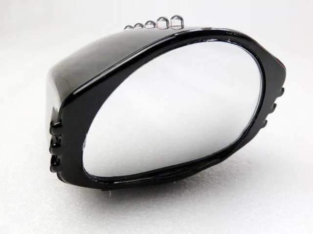 Черная свиная кляксовая кисть мотоцикл Зеркало заднего вида светодиодный поворотник светильник для Honda CBR 600 900 954 929 1000 RR 250R F3 F4i 1100XX