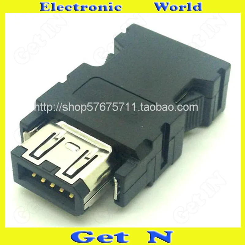 2pcs For MOLEX Servo For Motor Connector SCSI Plug 1394 Plug SM 6P 10P