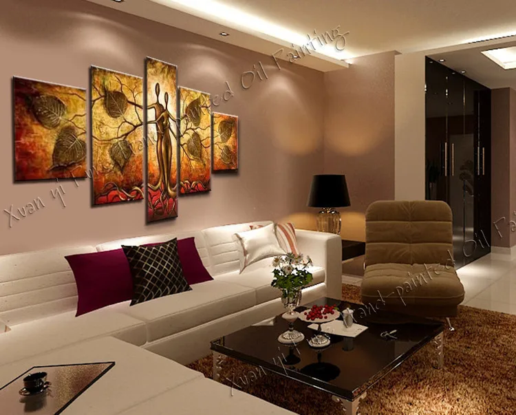 5 Панель Аннотация ручная роспись любителей живописи маслом Куадрос Decoracion стены картину холст Книги по искусству для Гостиная без Рамки xy093
