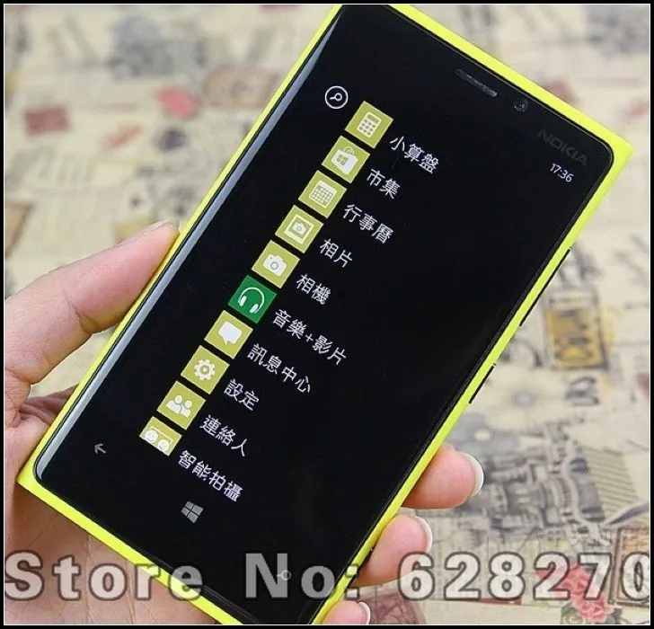 Разблокированный Nokia Lumia 920 windows OS телефон двухъядерный 4," с wifi gps 32 Гб 8МП камера отремонтированный