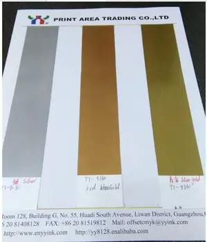 

Blue gold pantone offset printing basic ink that change color,YT-9360, high quality,hotsale,Fast drying,Good reappearance