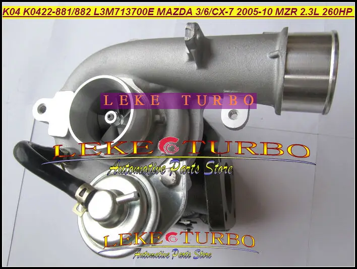 K04 K0422-881 K0422-882 53047109901 L3M713700E Turbocharger for Mazda 3 Mazda 6 Mazda CX-7 2005-10 MZR 2.3L 260HP (3)