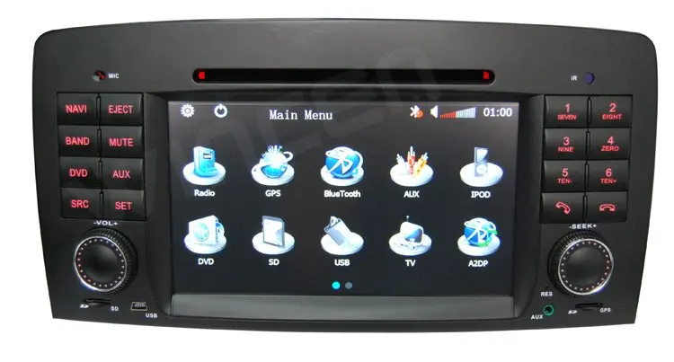 Sale 7" Car DVD Player for BENZ R W251(2006-2012) with 3D Menu multi-languages onboard computer Free Shipping & Map 6