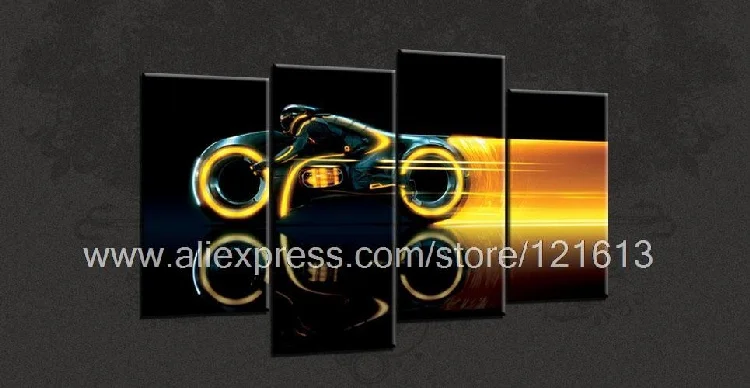 Tron Legacy Film Cascade Canvas Picture Poster Modern Oil Paintings Canvas Wall Art Set Room Painting Designs Beautiful G Oil Painting Modern Oil Paintingcanvas Wall Art Sets Aliexpress
