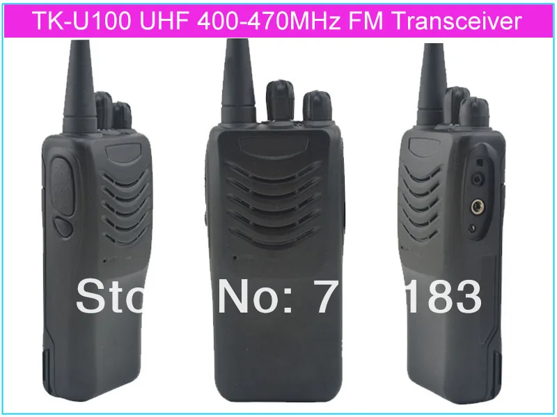 TK-U100 UHF 400-470 МГц 16 РЧ каналов 4 Вт Тонкий и легкий портативный двухсторонний радио/приемопередатчик