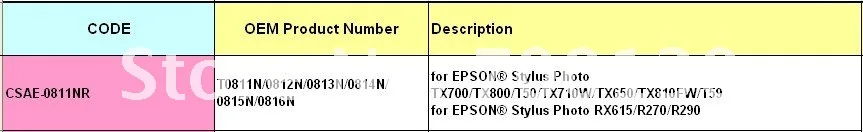 ARC-0811NR) Автоматический сброс ARC чернильный картридж чип для Epson T0811N-T0816N T081N 81N стилус фото T50 TX710W TX650 TX810FW T59 V6.0