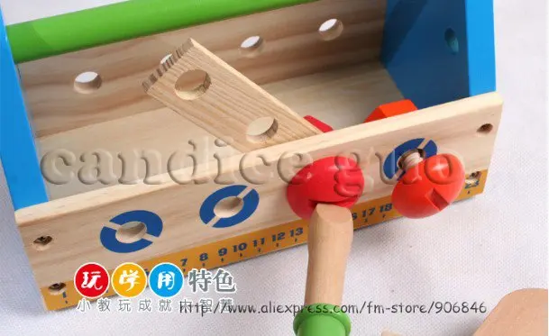 Игрушек! Новое поступление, обучающая деревянная игрушка, my magic, коробка для инструментов, Doraemon, робот, разборка, винт, гайка, инструмент, игрушка, детский подарок, 1 комплект