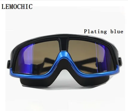plating blue Lemochic новые люди профессиональные Gafas natacion близорукость высокое качество очки для плавания - Цвет: plating blue