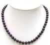 Продажа Большой 10-11 мм AAA круглые высокое качество природный гранат Бусины 18 "necklace-nec5541 оптовая продажа/Розничная продажа Бесплатная