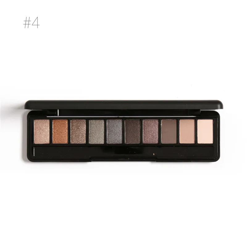 Focallure 10-colors Naked Eye Shadow Palette Nude Eyeshadow Palette Shadow для бровей Maquiagem - Цвет: 4