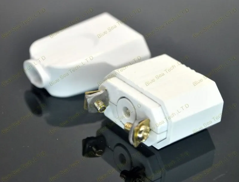 5 пар белого цвета AC 250 V 10A, EN, ЕС, круглые, 2 контактный разъем шнура питания головки электрическая вилка + socketr, съемный штекер бесплатная