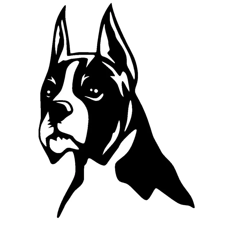 16.5*12CM BOXER Dog Pet High Quality Stickers Car Cover Scratch Window