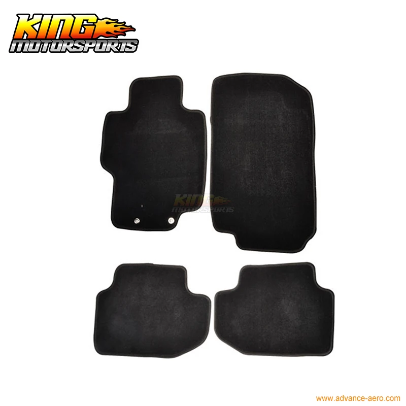 Подходит 03-07 Honda Accord 2 4Dr коврики ковер передний и задний нейлон черный 4 шт. США Внутренний