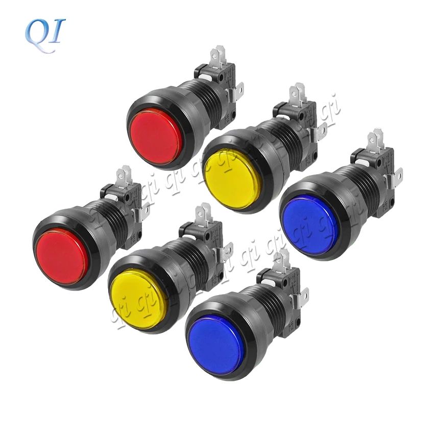 В наличии 6 шт. черная рамка 32 мм с подсветкой кнопка включения