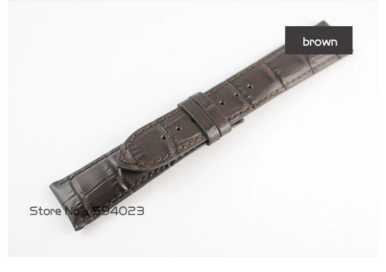 20 мм (Buckle18mm) T097407A T097410A мужской деньги черного или коричневого цвета из натуральной кожаные браслеты для часов на
