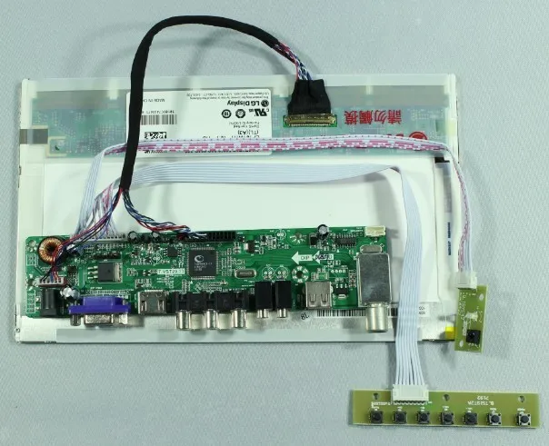 ТВ HDMI VGA AV USB аудио ЖК-дисплей плате контроллера 10.1 "LP101WH1 claa101wa01a 1366x768 ЖК-дисплей Экран