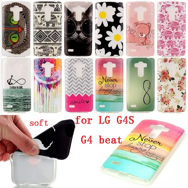 

For LG G4S TPU Silicone soft case Skin Cover For LG G4S G4 Beat G4Beat Cover Colorful Cell Phone Back Shell Protector Guard
