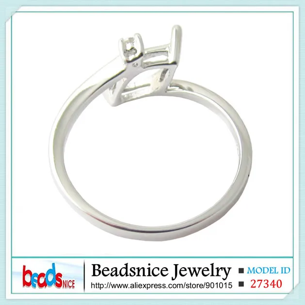Beadsnice ID27340 Высокое качество Серебро 925 полукрепление Кольца Настройки diy ювелирные аксессуары новые элегантные обручальные кольца дизайн