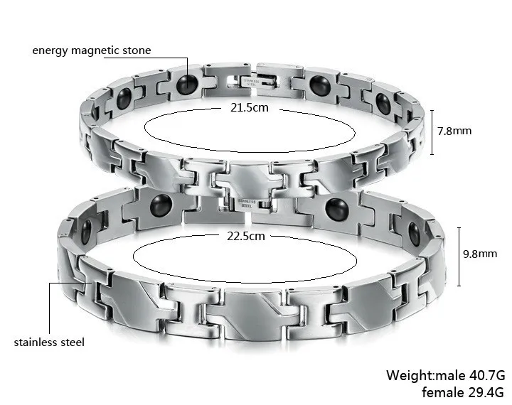 Любовь судьба, Новая мода пара изделий Исцеления Магнитный браслет Титан лидер продаж; Новинка ближайшие вещи мужчина женщина браслет FL3242