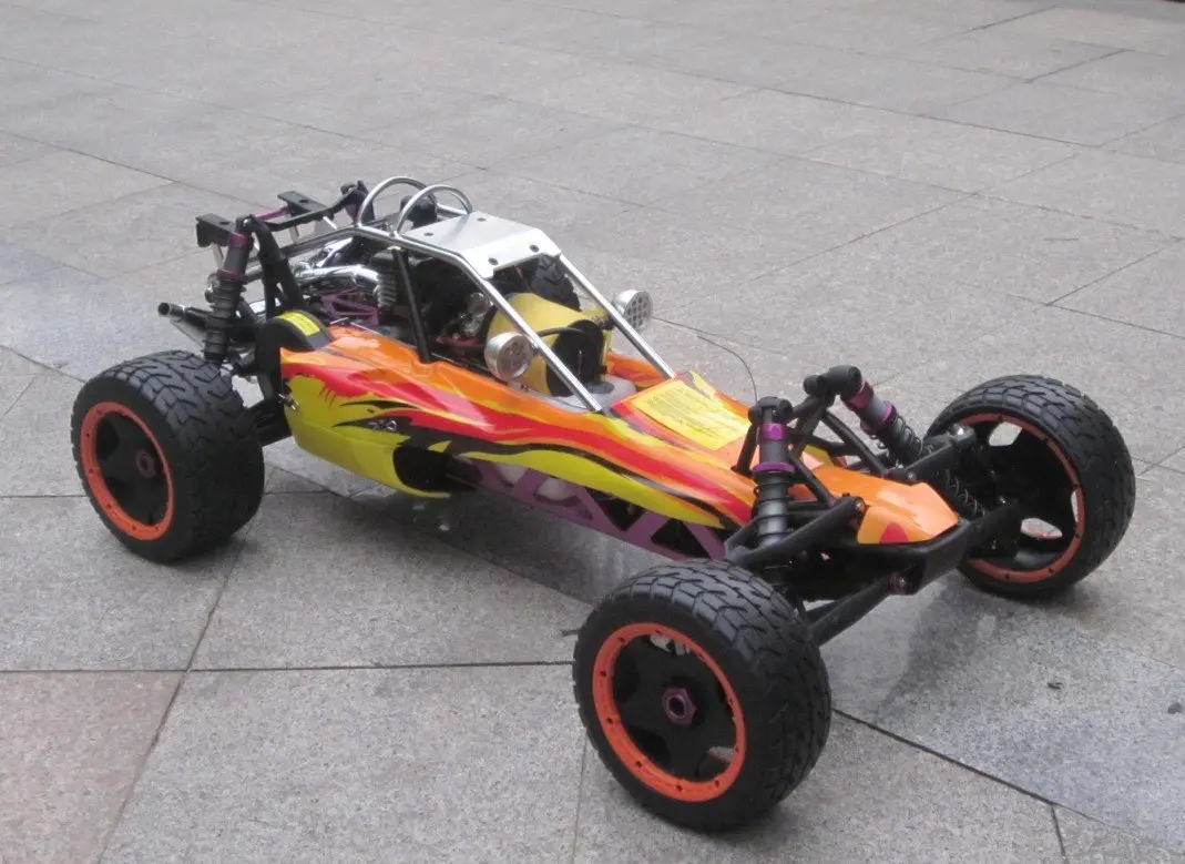 26CC baja + on road wheels+metal light cover+ metal oil cover+GT3B radio set RTR