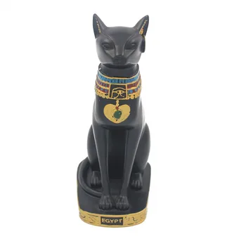 

2015 New Egypt Mascot sculpture animals black cat statues for home decoration ornament wholesale resin crafts 40.5cm