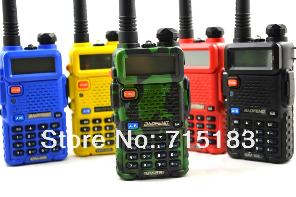 Лидер продаж года Baofeng УФ 5R Двухканальные рации UV-5R VHF136-174MHz и UHF400-520MHz Dual Band Дисплей 5 Вт/1 Вт 128ch ham радио