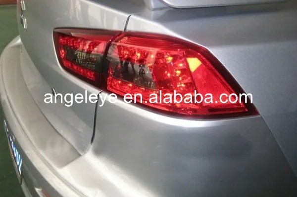 2008-13 лет для Mitsubishi для Lancer Exceed светодиодный задняя фара Красный Черный Цвет SN