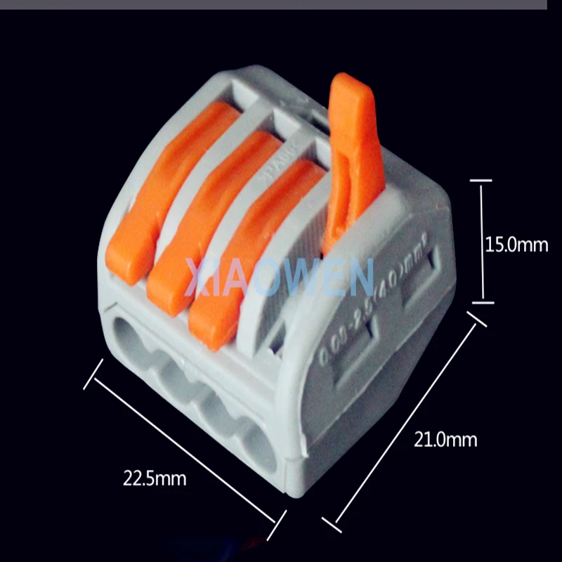 Wago Connector 10pcs PCT 214spring lever push fit cable 4 wire