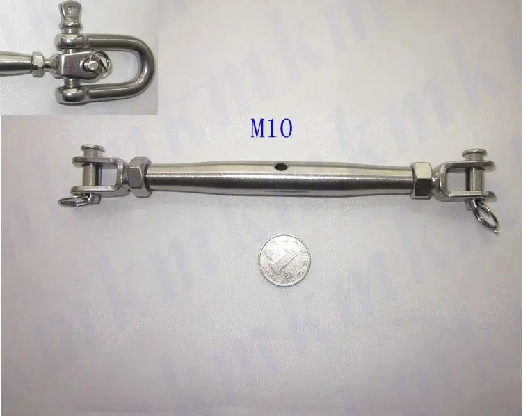 Такелажное оборудование M10 челюсти и челюсти из нержавеющей стали 304 закрытые поворотные пряжки
