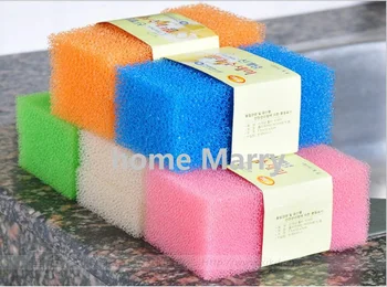 

100pcs/lot Kitchen Imitation Loofah Sponge Brush Scrubbing Pots Dishwashing Brush Household Cleaning Tools & Accessories
